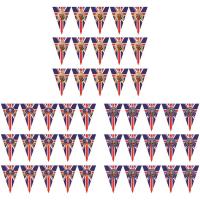 King Charles III Coronation Bunting 2023 King Charles III Coronation Party Banner His Majesty The Kings Royal Coronation 6th of May Celebration Triangle Flags Decorations clever