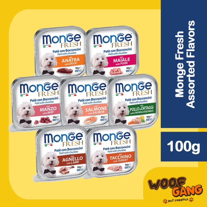 Monge Fresh Wet Dog Food Assorted Flavor Lazada PH