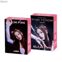 CHUYUE บัตรของขวัญแฟลช30ชิ้น/กล่อง LISA JENNIE กุหลาบบัตรสะสม BLACKPINK MODE Korea เด็กผู้หญิงแรกเกิดสีชมพูบัตรทัวร์โลกสีชมพูชุดการ์ด Lomo การ์ด Lomo กุหลาบชุด