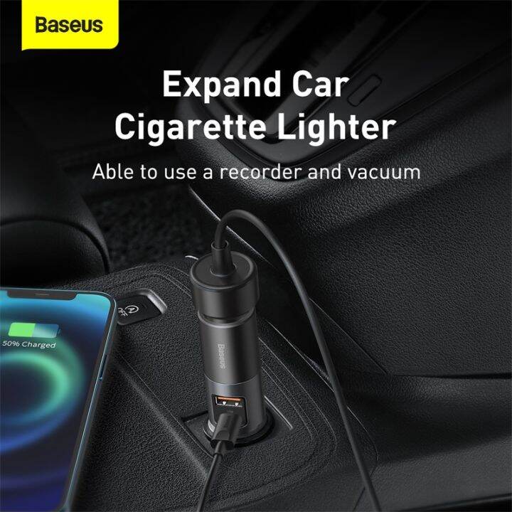 baseus-120w-usb-car-charger-quick-charge-4-0-qc4-0-qc3-0-pd-type-c-fast-charger-for-12-24v-car-splitter-lighter-socket