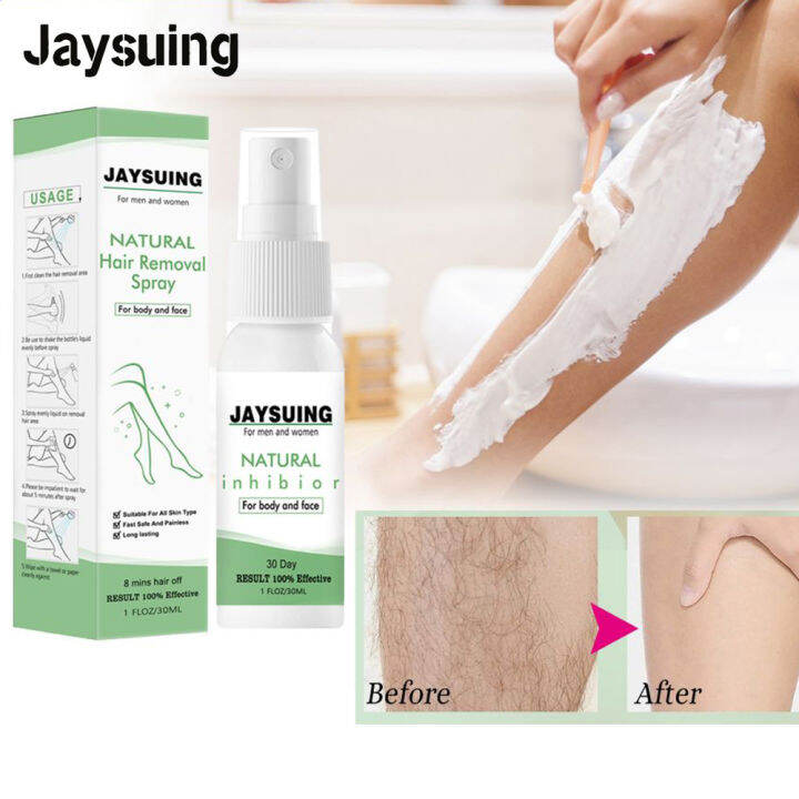 Jaysuing Natural Hair Removal Spray Liquid Herbal Hair Growth Inhibitor ...