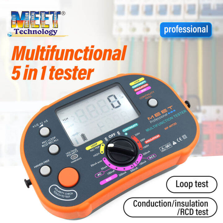 MEET Multifunction Electrical Installation Tester, Display Voltage