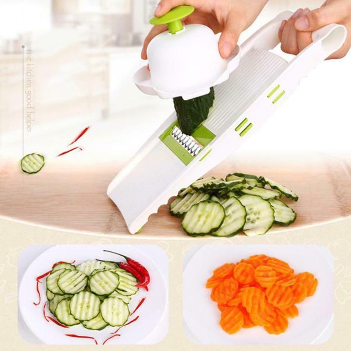 พร้อมส่ง-ที่หั่นผัก-ชุดอุปกรณ์หั่นผักผลไม้-เครื่องหั่นผัก-ผลไม้-เครื่องสไลด์ผักผลไม้-ชุดสไลซ์ผักผลไม้-หั่น-ปอก-สับ-ฝาน-kitchenmarks-nicer-dic-yaya