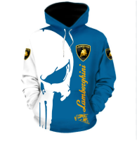 3D HOODIE-  XZX180305   Hot Trend lambor ghini Hoodie 3D F1 Team All Over Print Size Full 18