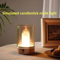 LED Electronic Candle Induction Light 3D Effect Flickering Candle USB Charging Home Holiday Party Decorations