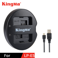 แท่นชาร์จแบต2ก้อน ยี่ห้อkingma สำหรับแบตเตอรี่ Canon LP-E5