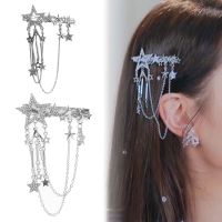 Punk Hair Clip for Star Tassel Hairpins Fashion Headwear Jewelry Accessory