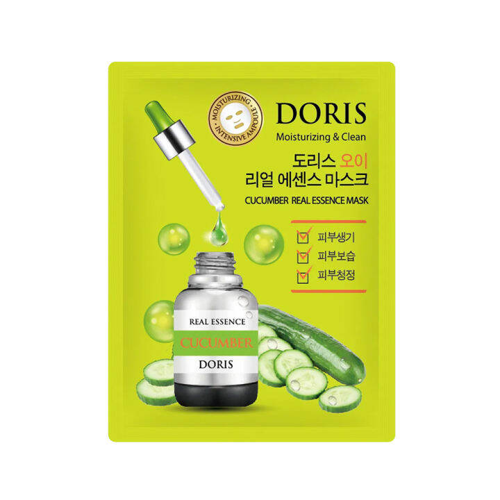 Jigott Doris Real Essence Mask Cucumber 1s Lazada