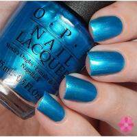 OPI - Venice The Party สีฟ้าน้ำทะเลสวย ผสมชิมเมอร์มุขพิเศษเนื้อละเอียดสวย แท้ 100%