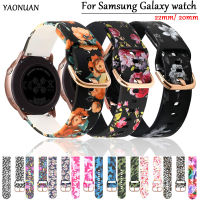 20 มม./22 มม.สำหรับ Samsung Galaxy watch 4/5/5 pro/Classic 46 มม./Active 2 พิมพ์สร้อยข้อมือซิลิโคนสำหรับ Amazfit GTR/GTS 4 band-iotc29 mall