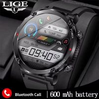 LIGE Smart Watch สำหรับผู้ชาย1.6นิ้วสร้อยข้อมือแบบสัมผัสเต็มรูปแบบติดตามการออกกำลังกายกีฬานาฬิกาบลูทูธสมาร์ทนาฬิกาผู้ชาย S Mart W Atch