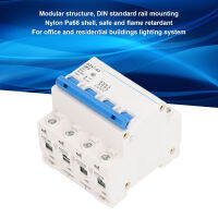 4P เบรกเกอร์จิ๋ว DIN Rail Mount สวิตช์ป้องกันการโอเวอร์โหลดแรงดันต่ำ 400V 63A