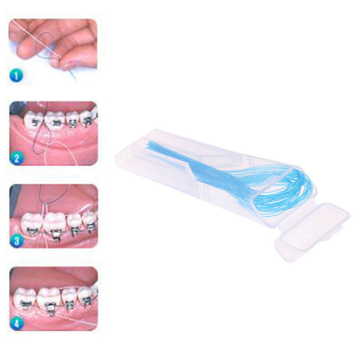 lowest-price-mh-35pcs-dental-floss-threaders-ผู้ถือฟันระหว่างจัดฟันฟันสะพาน-hilo