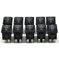 10PCS KCD1 Push Button Switch 15x21mm 2 /3 Pin SPST Mini switches 10A/125V 6A/250V Snap-in On-OFF ON-OFF-ON Boat Rocker Switch Electrical Circuitry  P