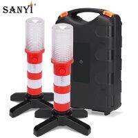 【CW】►  2pc Magnetic Flashlight Emergency Roadside Flares Detachable Safety Strobe Warning Lamps