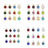 Sterling Silver Birthstone Charms Bracelets Gold Birthstone Charms Necklace - Charms - Aliexpress