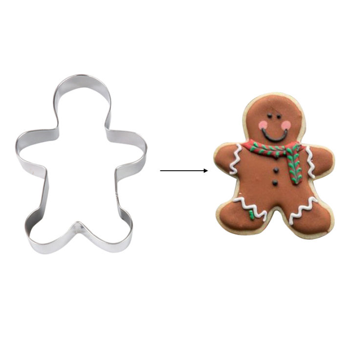 rayua-5pcs-christmas-kitchen-cookie-cutter-gingerbread-tree-รูปคริสต์มาสบิสกิตแม่พิมพ์