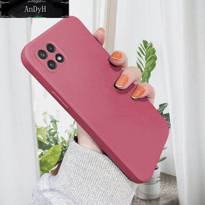 AnDyH Casing Case For Samsung Galaxy A22 5G Case Soft Silicone Full Cover Camera Protection Shockproof Rubber Cases