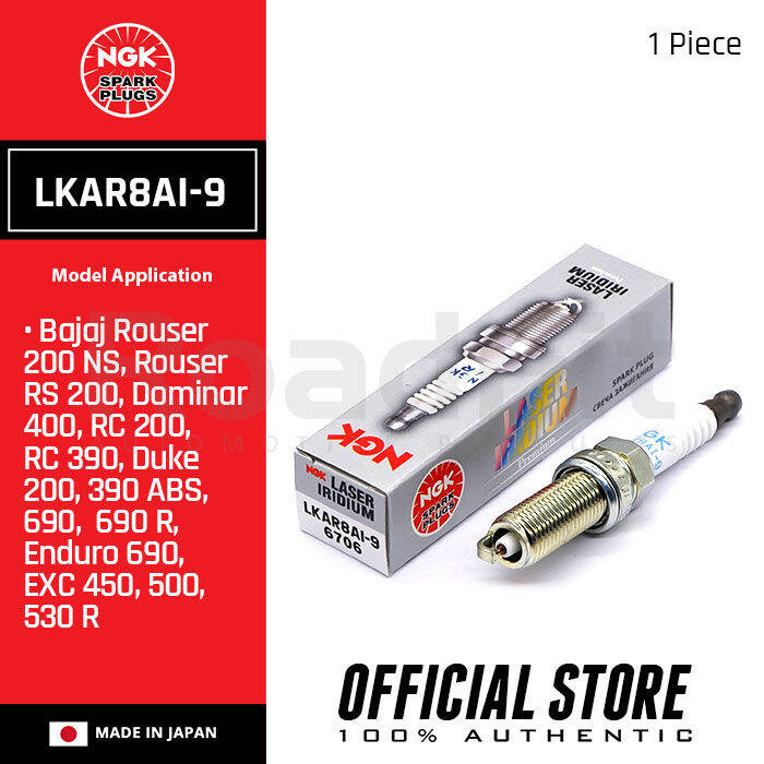 NGK LKAR8A19 Laser Platinum Spark Plugs For KAWASAKI Bajaj Rouser 200