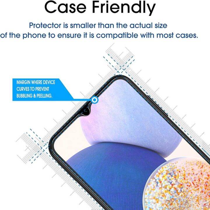 a34-a14-samsung-galaxy-กระจกนิรภัยสำหรับ4ชิ้น5กรัม2-5d-9ชั่วโมงฟิล์มกันรอยสำหรับป้องกันหน้าจอโปร่งใส