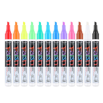 12 PCS Set Liquid Chalk Marker Pens Erasable Multi Colored Highlighters LED Writing Board Glass Window Art 8 Colours