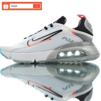 Hot Sale 【Original】 ΝΙΚΕ Ar* Maxx- 2090 WhiteGrey Breathable Fashion Running Shoes Men &amp; Women Half Palm Ar* Cushioned Sports Shoes {Free Shipping}