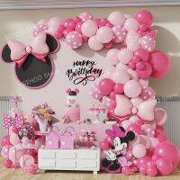 「 ANN Hardware 」111PcsMouse BalloonArchPink BowRed BalloonsBirthday Party Decorations อุปกรณ์อาบน้ำเด็ก