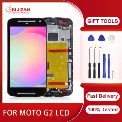 【CW】 5.0 Inch XT1068 Screen For Moto G2 Lcd Touch Panel Glass Digitizer Assembly G 2nd Gen Display With Frame Free Shipping