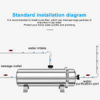 8000L H 304สแตนเลสระบบกรองน้ำ1750 Ultrafiltration Purifier Commercial Home Kitchen เครื่องดื่มตรง UF ตัวกรอง