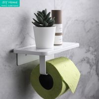 2 ways Installation Toilet Paper Roll Holder Phone Shelf WC Tissue Storage Organizer Bathroom Accessories Toilet Roll Holders