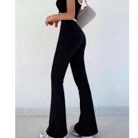 Female Flared Pants With Back Super Elastic