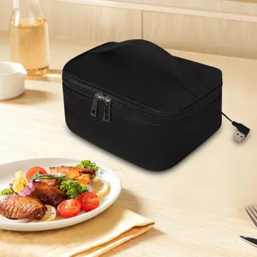 USB Heating Lunch Box w/ Insulation Bag Food Container for Outdoor Picnic  Office