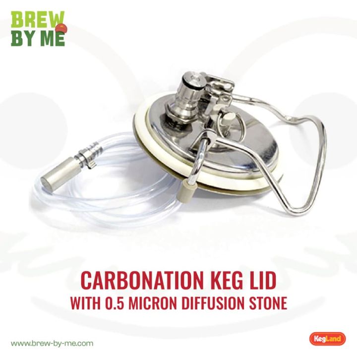 Carbonation Keg Lid with 0.5 Micron Diffusion Stone - ฝาถัง Keg พร้อมสายยาง