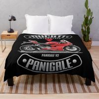 Graphic Designer Apparel Accessories Of Ducati Panigale V2 Chunky Knit Weighted Polyester Throw Blanket