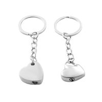 Heart Stainless Steel Memorial Keepsake Urn Keychain for Ashes Cremation Jewelry Can be Customized