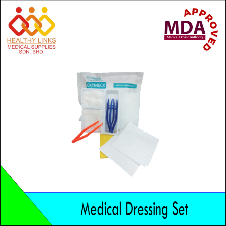 [MDA Approved] Oxymecx Medical Dressing Set with 3Forceps Lazada