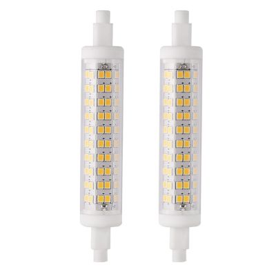 2ชิ้น120LED 10วัตต์1100LM R7S 118มิลลิเมตรหรี่แสงได้100-265โวลต์3000พันวอร์มสีขาวสิ้นสุดวันที่สองทังสเตนหลอดฮาโลเจนเปลี่ยน