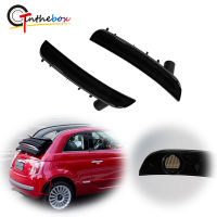 Gtinthebox ed ABS Lens Car Rear Bumper Side Marker Light Cover Housings For 2012-2017 Fiat 500 Pop &amp; Lounge, No BulbSocket