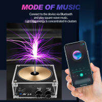 Tesla Coil Bluetooth-Compatible Music Touchable Lightning Spark ของเล่นความถี่แรงดันไฟฟ้า Pulse Electric Arc Generator