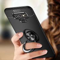 สำหรับ Samsung Galaxy Note 9 Case, Ultra Thin Luxury โทรศัพท์รถแม่เหล็ก360 ° ผู้ถือแหวนนุ่มซิลิโคน TPU กันกระแทกปกหลังสำหรับซัมซุงโน้ต9