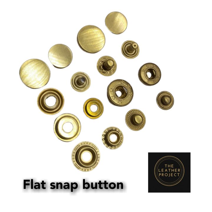 Brass Snap Button Fasteners for Purse Button for Leather 5 