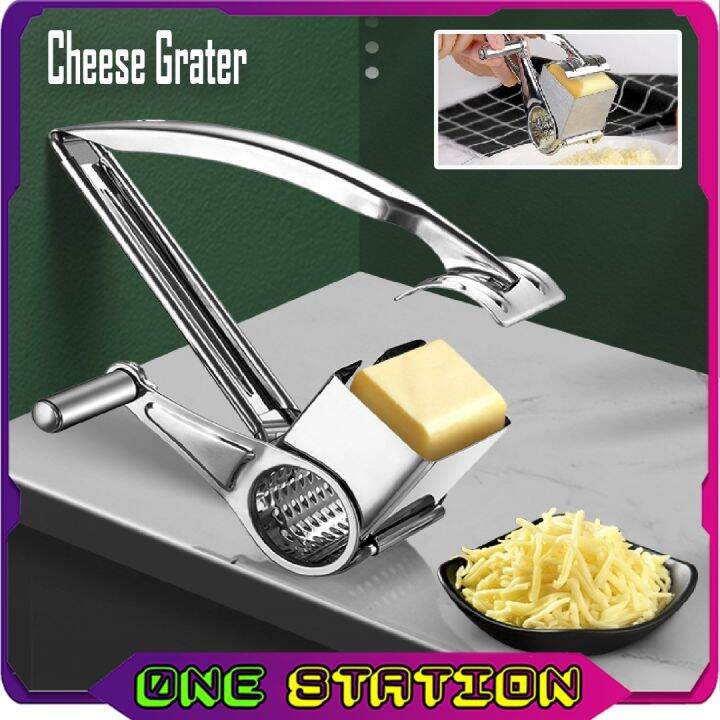 Rotary Cheese Grater Cheese Slicer Shredder Tools Knife Mozzarella 