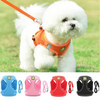 Vest Walking Lead Leash Dog Harness Adjustable Reflective Collar for Small Medium Dogs Training Mesh Chest Strap Supplies
