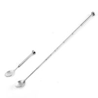 304 Stainless Steel Telescopic Spoon Portable Bartender Spoon Mixing Spoon Bar Adjustable