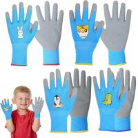 Gardening Gloves Kids Durable Waterproof Garden Work Gloves Non-Slip Children Safety Yard Work Gloves Portable Garden Supplies Safety Gloves