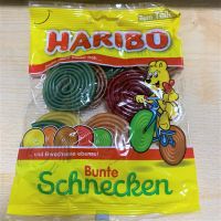Free shipping from 4 bags haribo bunte schnecken colorful snail bear candy 160g
