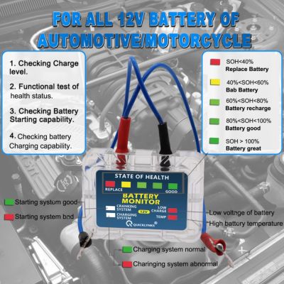 Acheheng ยานพาหนะแบตเตอรี่ Monitory Quicklynks BM5ทำงานสำหรับ12โวลต์รถเริ่มต้นตะกั่วกรดแบตเตอรี่แรงดันไฟฟ้าในการทำงาน: 6โวลต์-25โวลต์