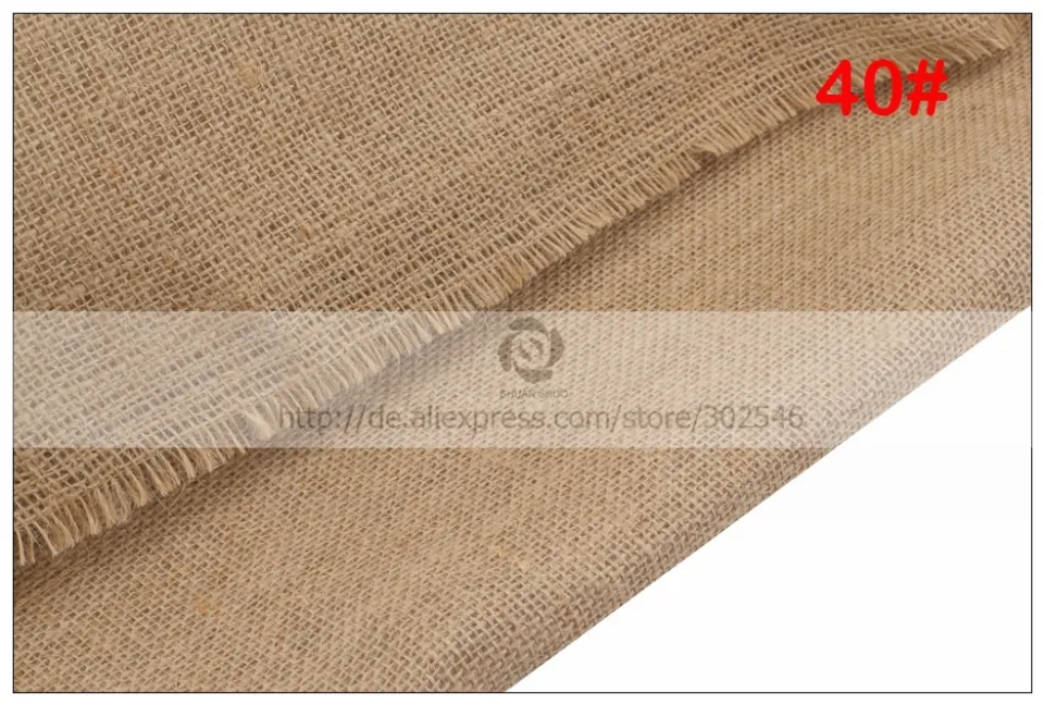 160*50cm Jute Fabric Sack Linen Cloth For DIY Hand Work Storage Bags  Decoration