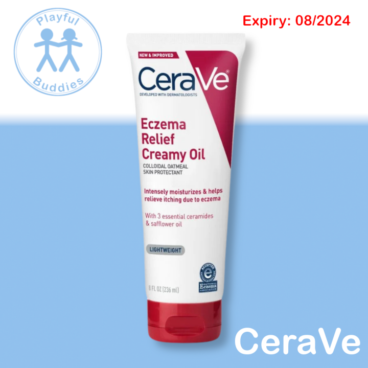 CeraVe Eczema Relief Creamy Oil 8 fl oz (236 ml) Lazada PH