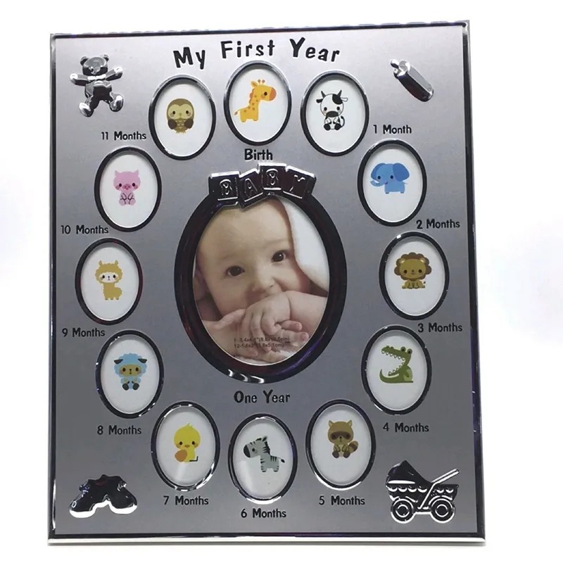 Kids Photo Frame My First Year Baby Gift Kids Birthday Gift Home Family  Decoration Ornaments 12 Months Picture Frame | Lazada.Vn
